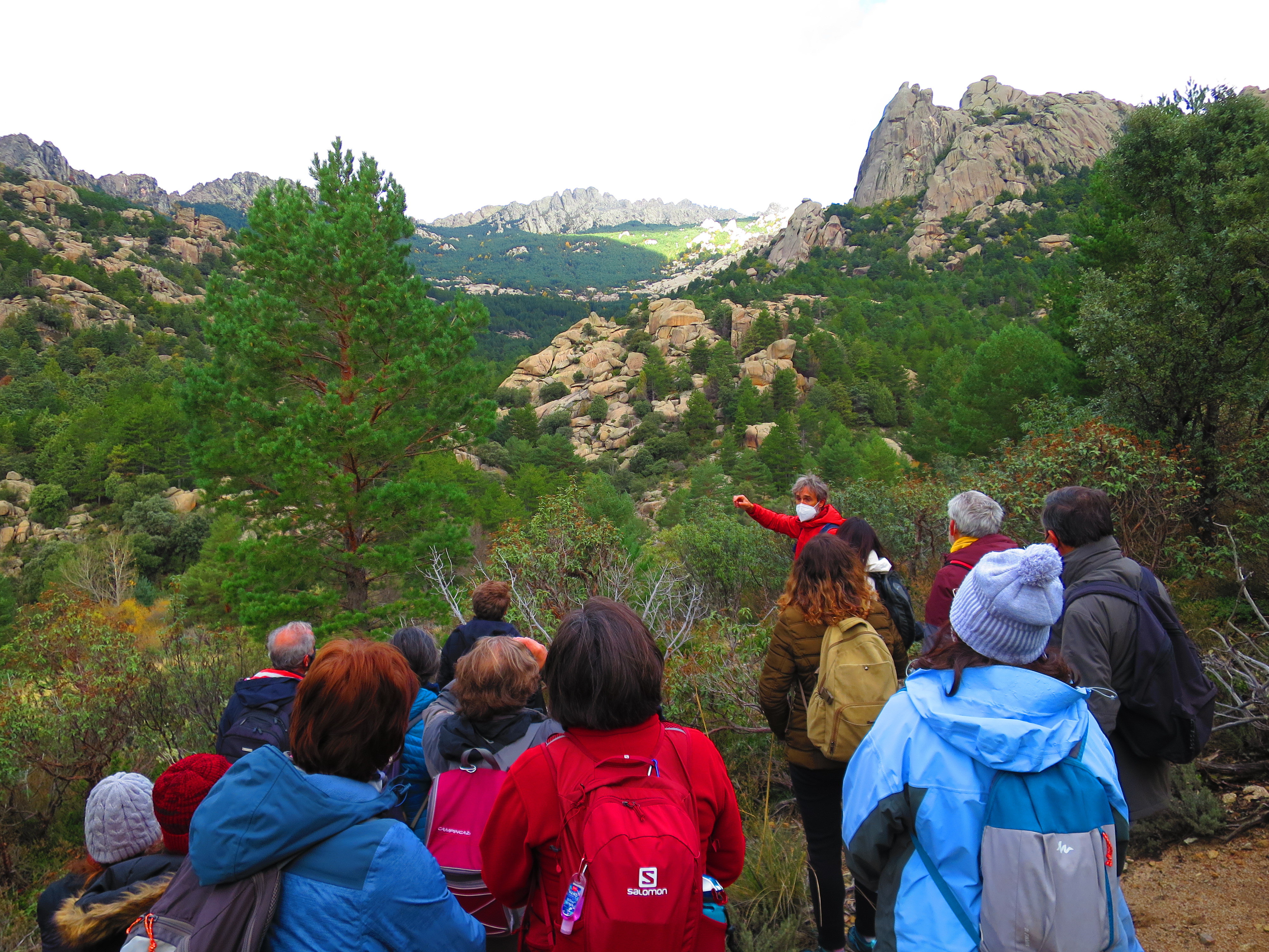 Explicación en La Pedriza del Manzanares