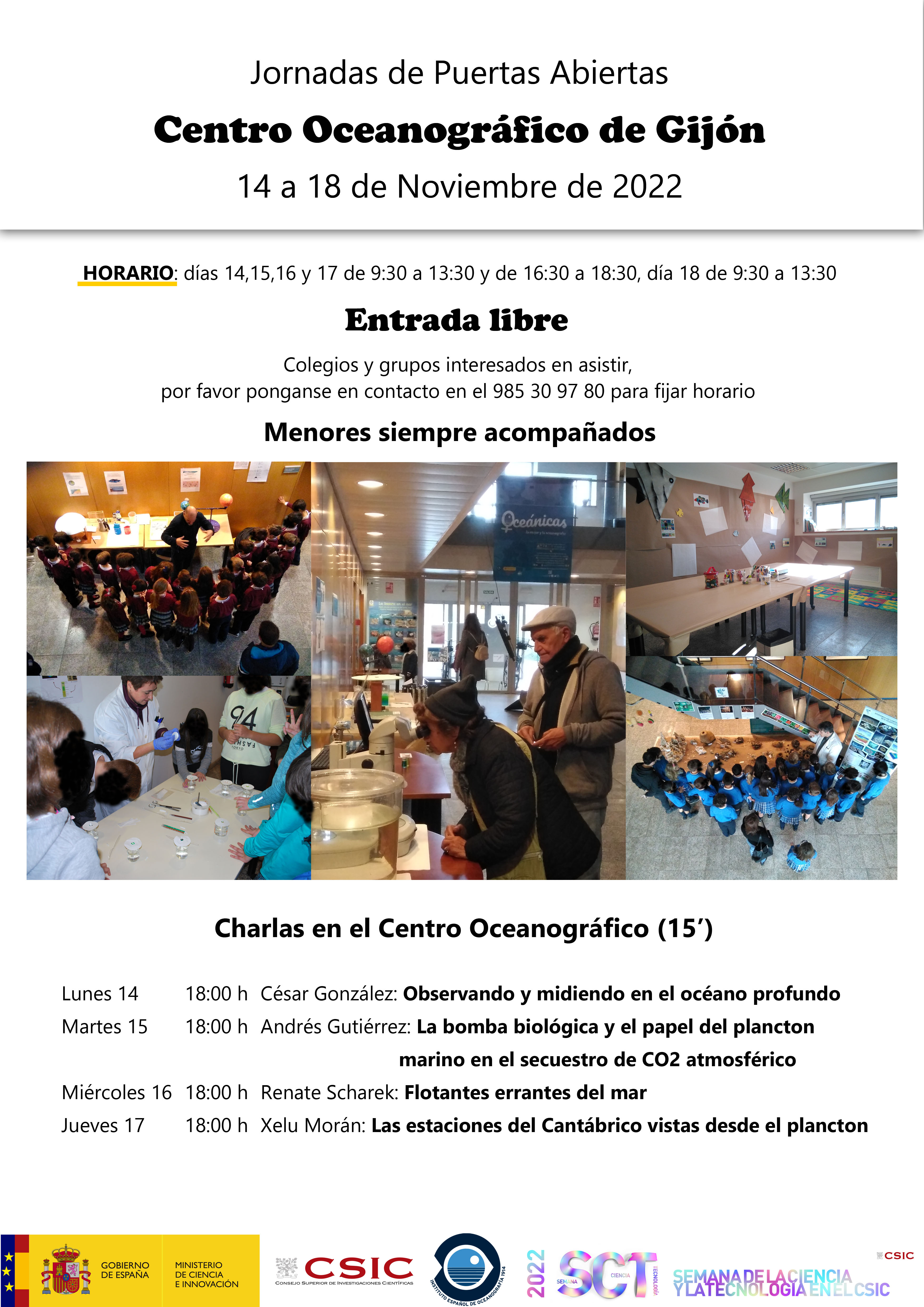 Cartel de las jornadas de puertas abiertas