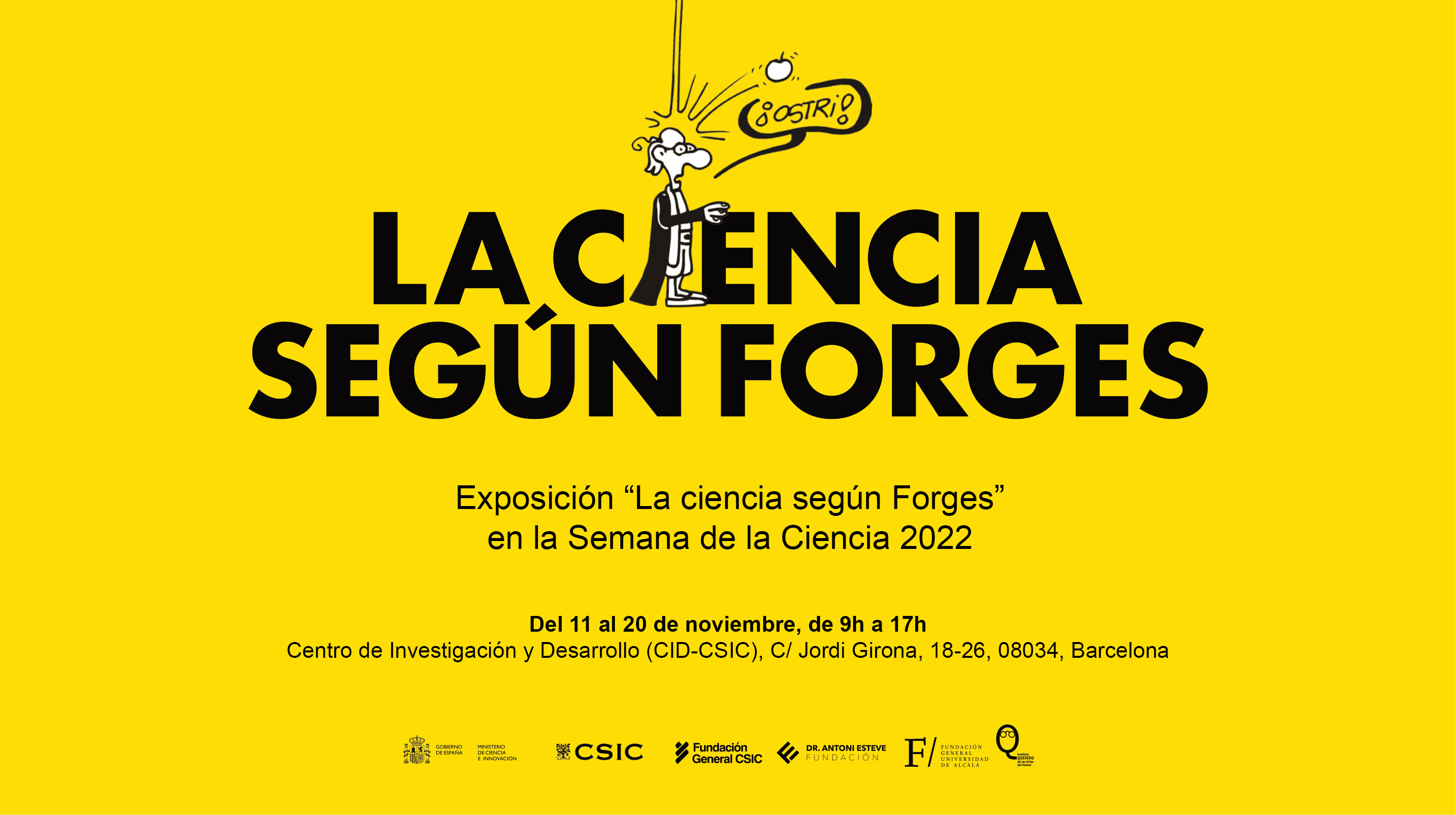 Exposición "La Ciencia según Forges"