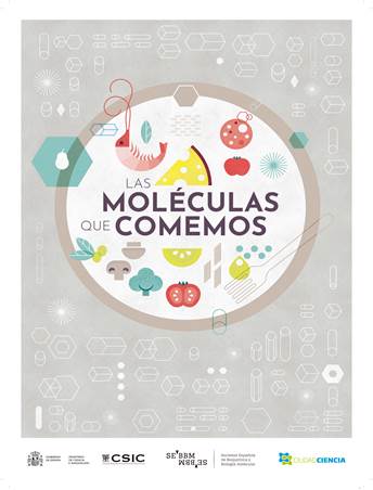 Cartel de la exposición "Las moléculas que comemos"