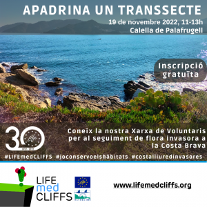 Sortida LIFE medCLIFFS: Apadrina un transsecte